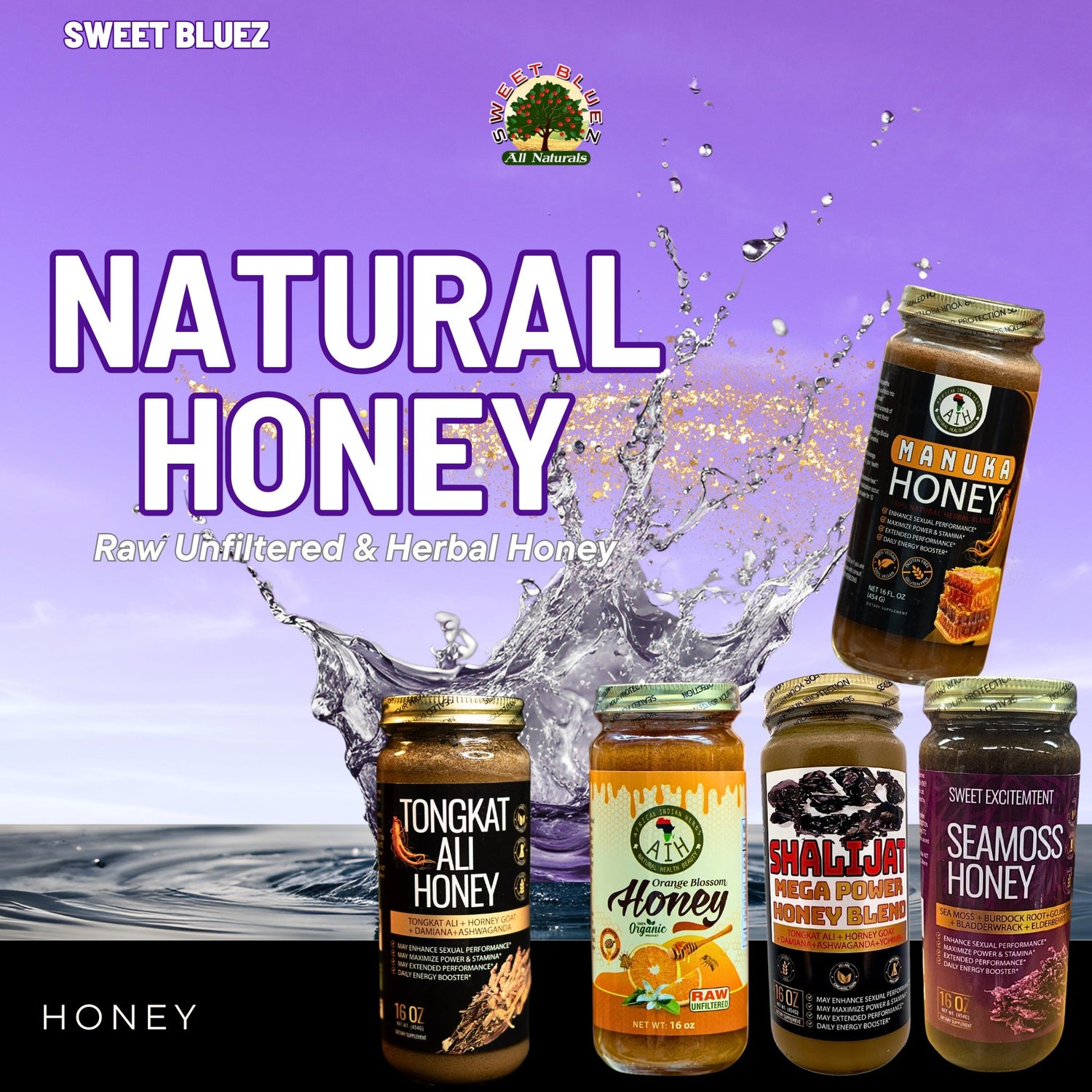 Raw unfiltered honey, organic honey, tongkat ali honey, Manuka honey, raw honey, benefits of honey, natural honey, herbal honey