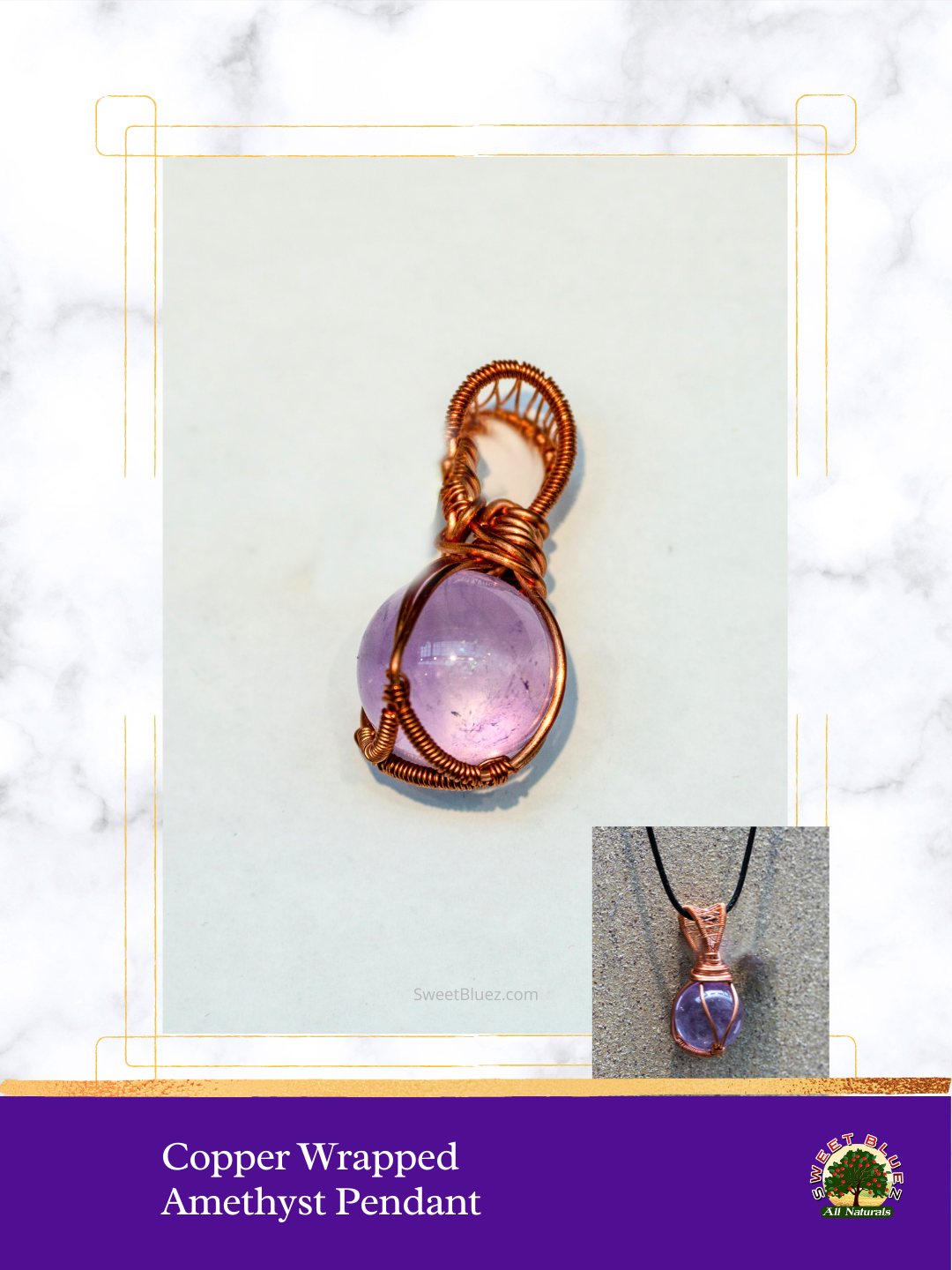 Copper jewelry, crystal jewelry, Amethyst, benefits of copper