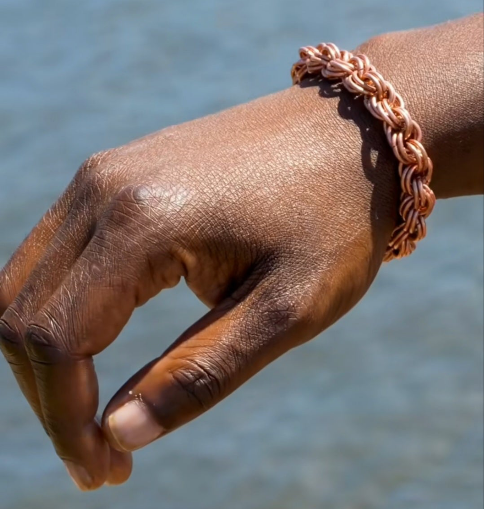 Copper bracelet, copper jewelry, benefits of copper, copper Link Bracelet