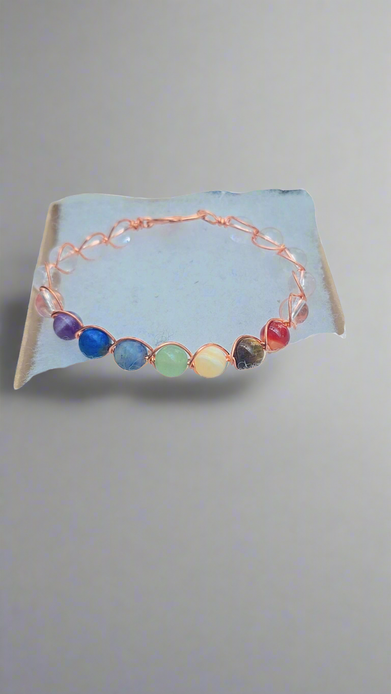 Chakra Copper Bracelet