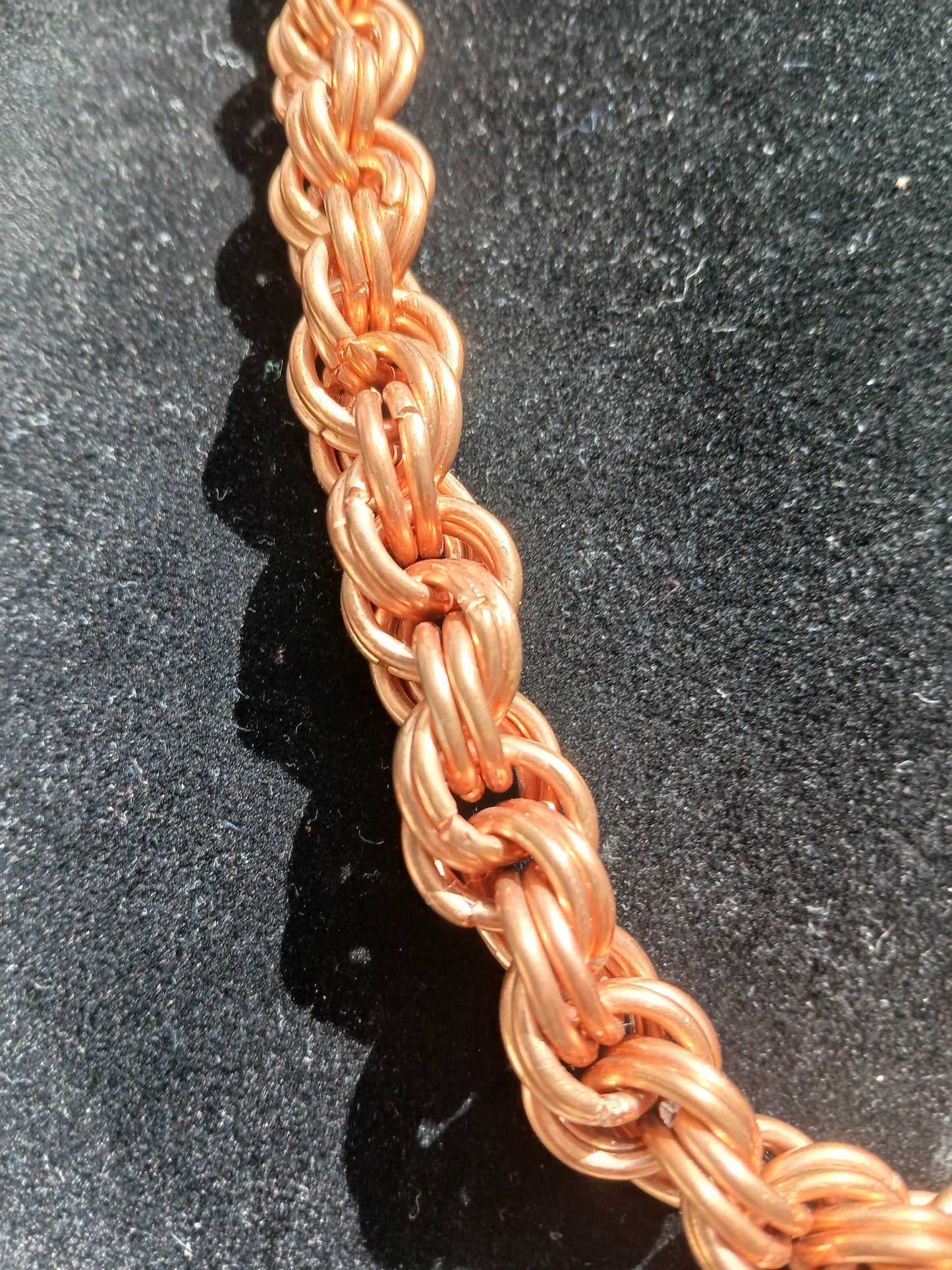 24" Copper Necklace & Labradorite Pendant