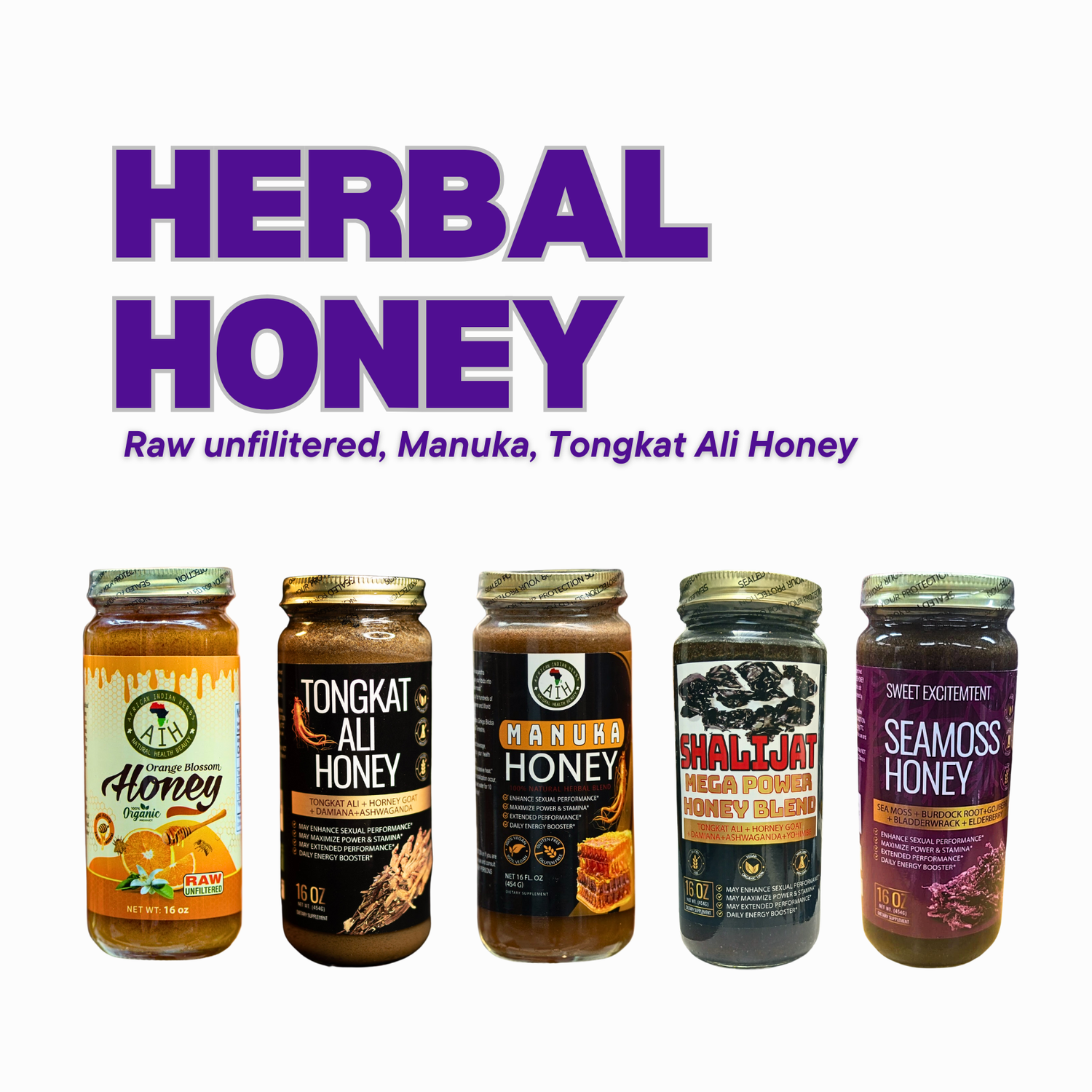 Raw unfiltered honey, organic honey, tongkat ali honey, Manuka honey, raw honey, benefits of honey, natural honey, herbal honey