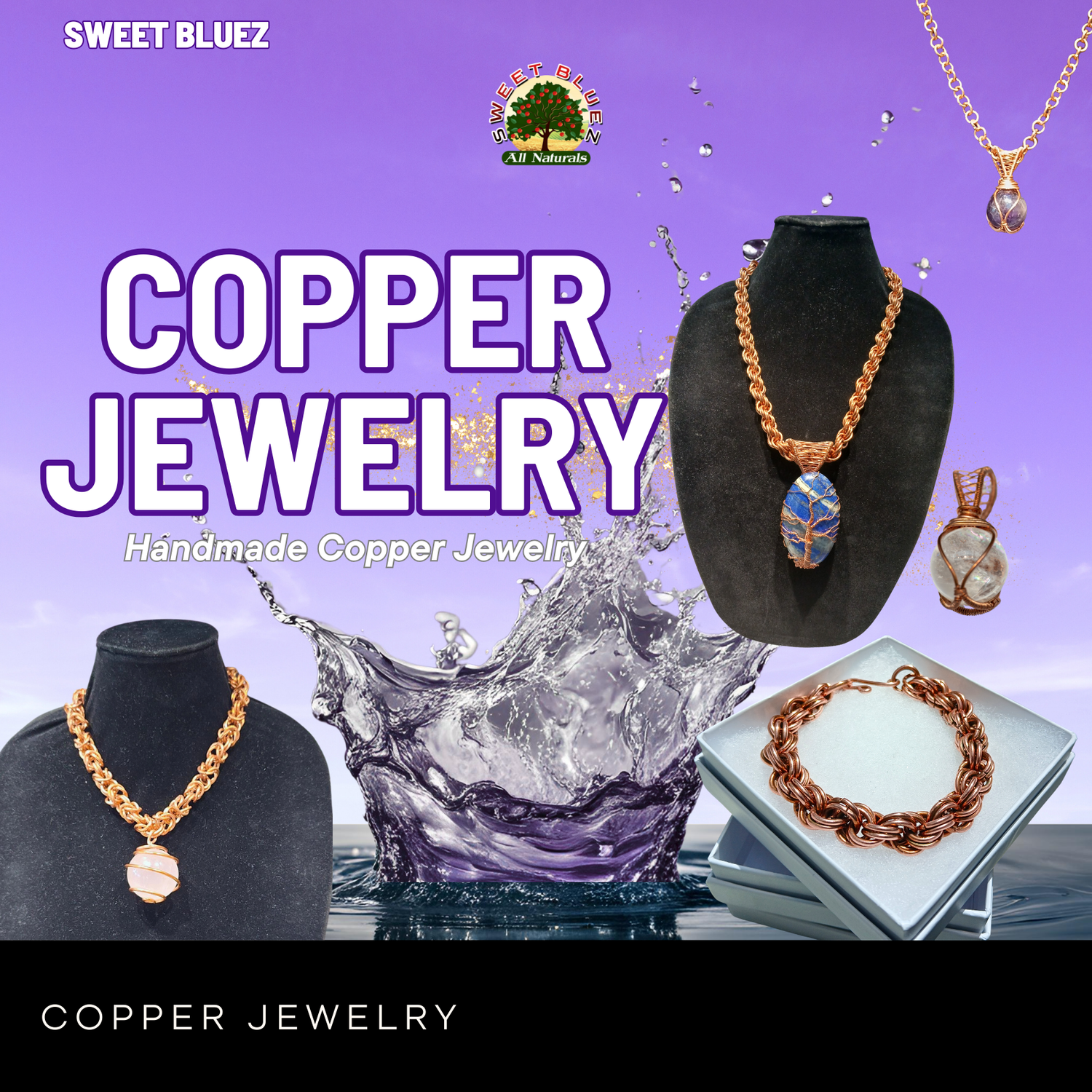Benefits of copper, Copper jewelry, Copper Necklace, copper bracelet, crystal jewelry, rose Quartz, Tigers Eye, lapis lazuli, pyrite