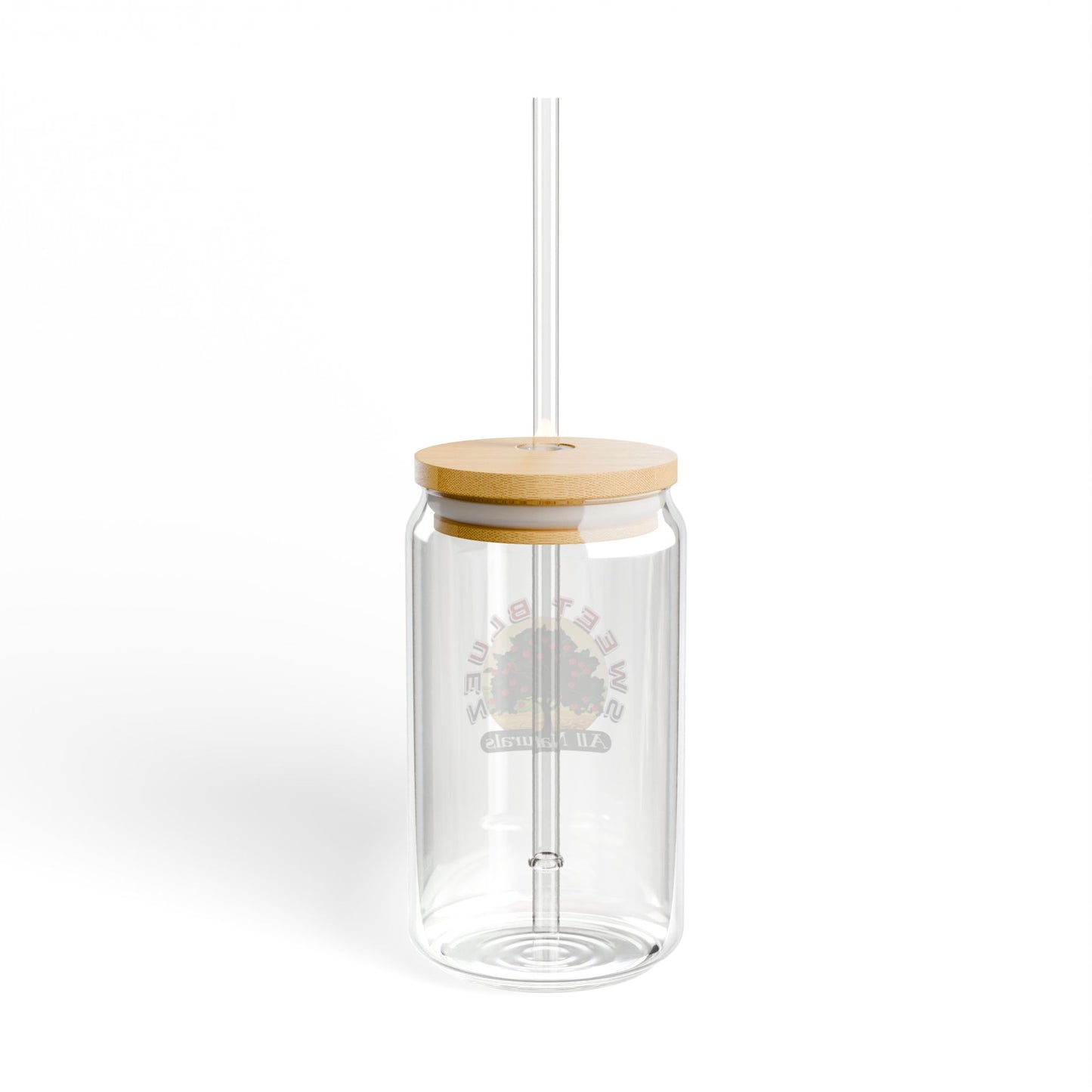 Glass Cup w/ Bamboo Lid (16oz)