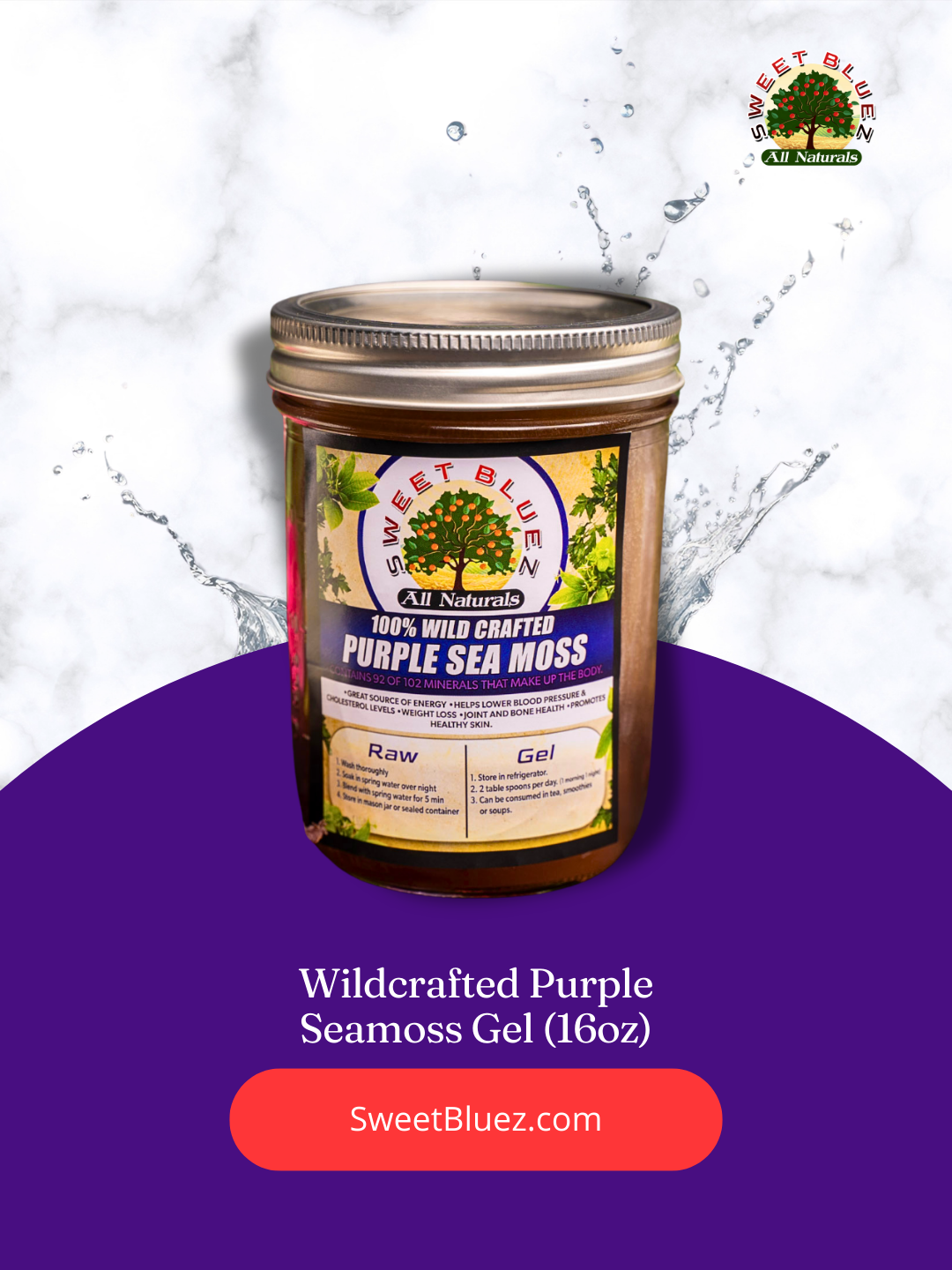 Seamoss gel, benefits of seamoss, wild crafted purple seamoss, chondrus crispus sea moss, thyroid, omega 3 fatty acids, anti-inflammatory, heart health