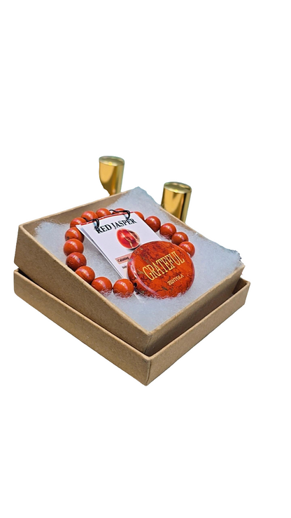 Z.Energy Red Jasper Grateful Bracelet