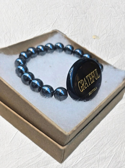 Hematite Grateful Bracelet
