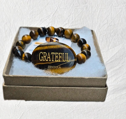 Z.Energy Tigers Eye Grateful Bracelet