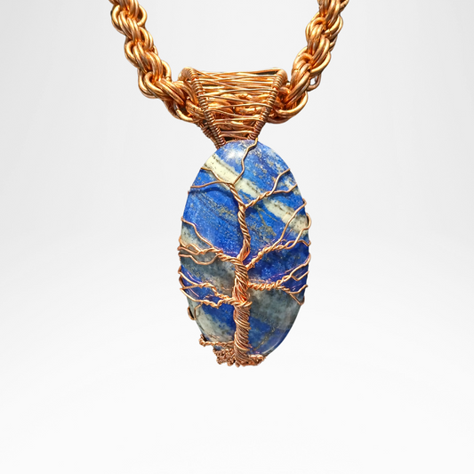 Jewelry: Tree of Life Pendant Lapis Lazuli