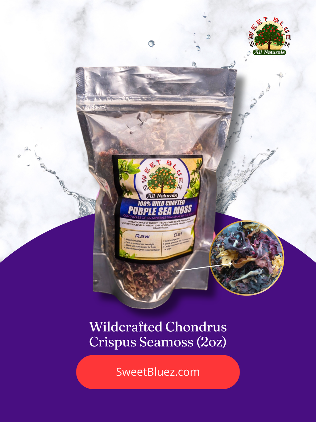 Wild crafted raw sea moss, benefits of seamoss, chondrus crispus, purple sea moss, thyroid health, omega 3 fatty acids, anti-inflammatory, heart health, minerals for the human body