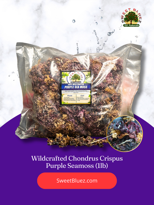 Pound of chondrus crispus, raw wild crafted sea moss, benefits of seamoss, purple sea moss, seamoss gel, thyroid health, omega 3 fatty acids, anti-inflammatory, heart health