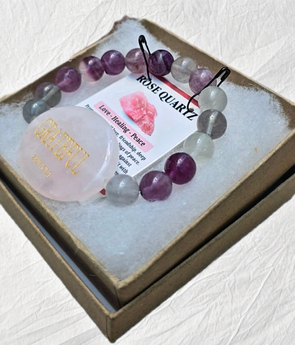 Rose Quartz Grateful Bracelet