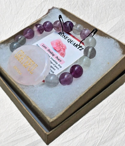 Rose Quartz Grateful Bracelet