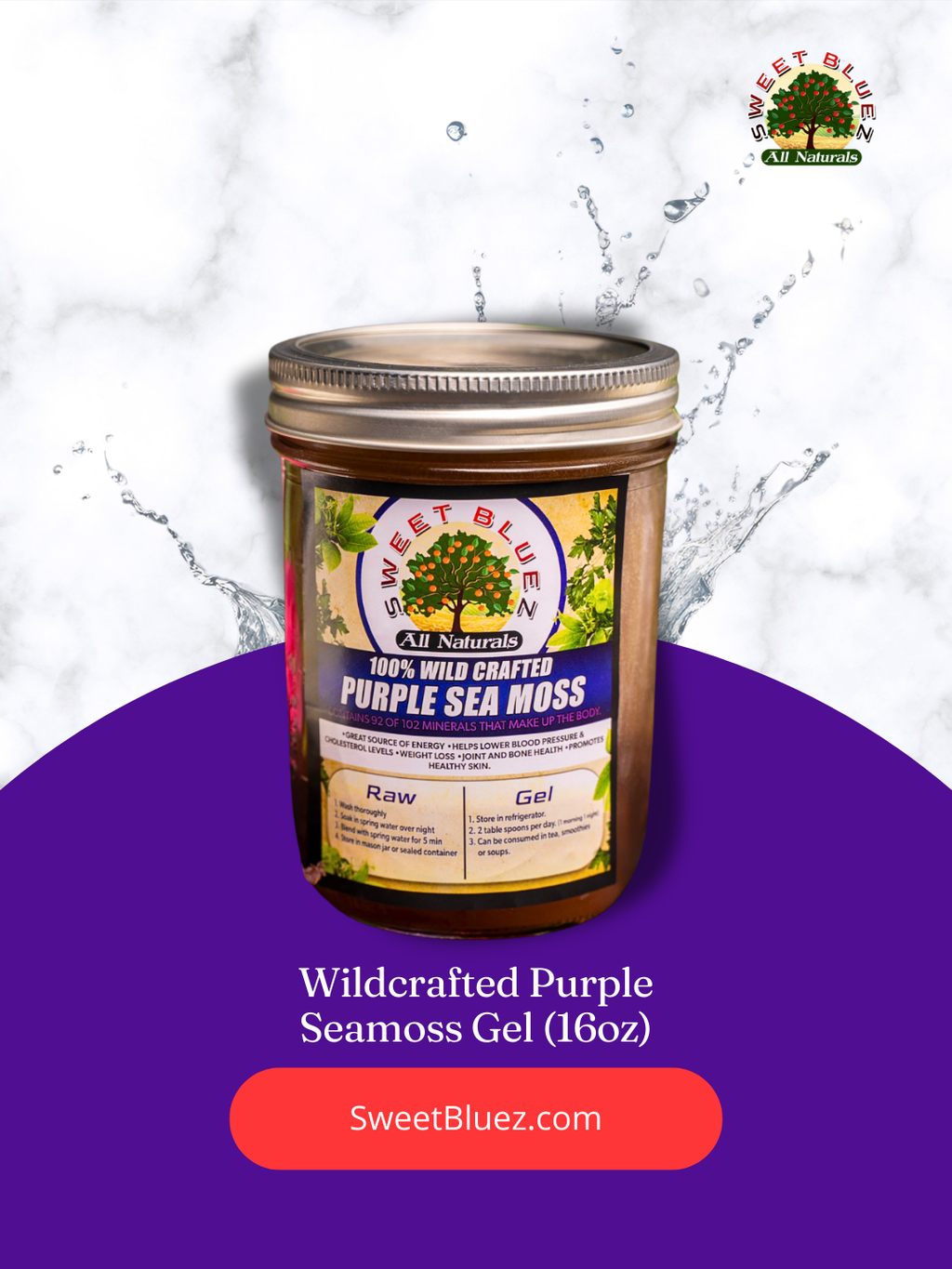 Seamoss gel, benefits of seamoss, wild crafted purple seamoss, chondrus crispus sea moss, thyroid, omega 3 fatty acids, anti-inflammatory, heart health